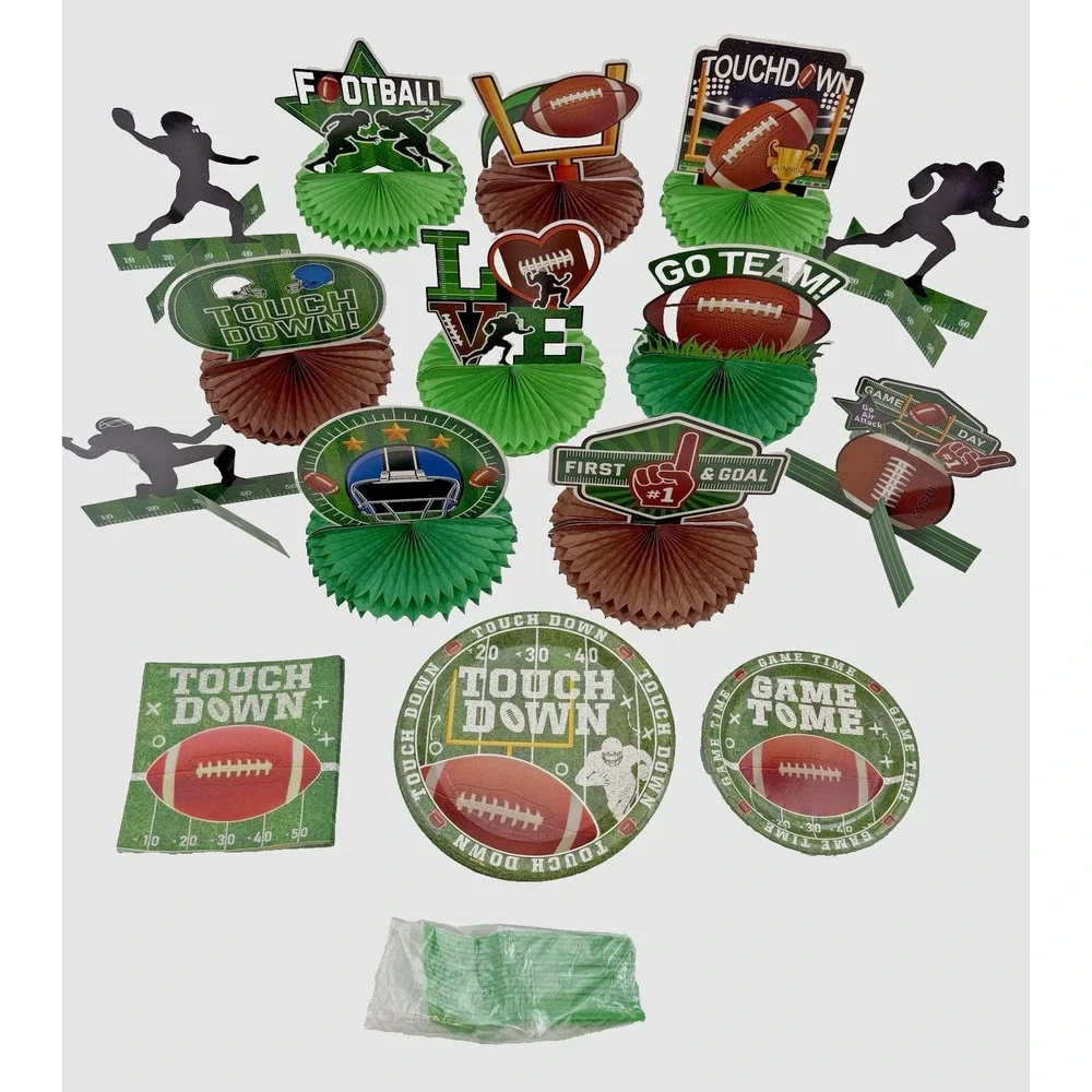 Football Party Decorations and Tableware